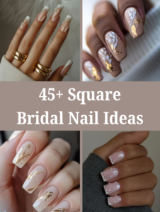 45+ Square Bridal Nail Ideas: Chic and Stylish Designs for Your Wedding ...