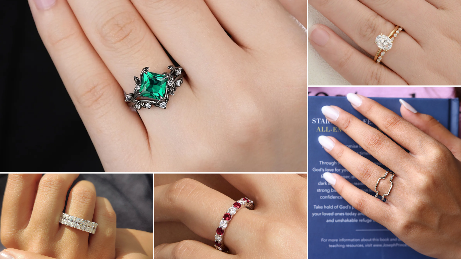 19 Classic and Modern Moissanite Wedding Ring Ideas (1)