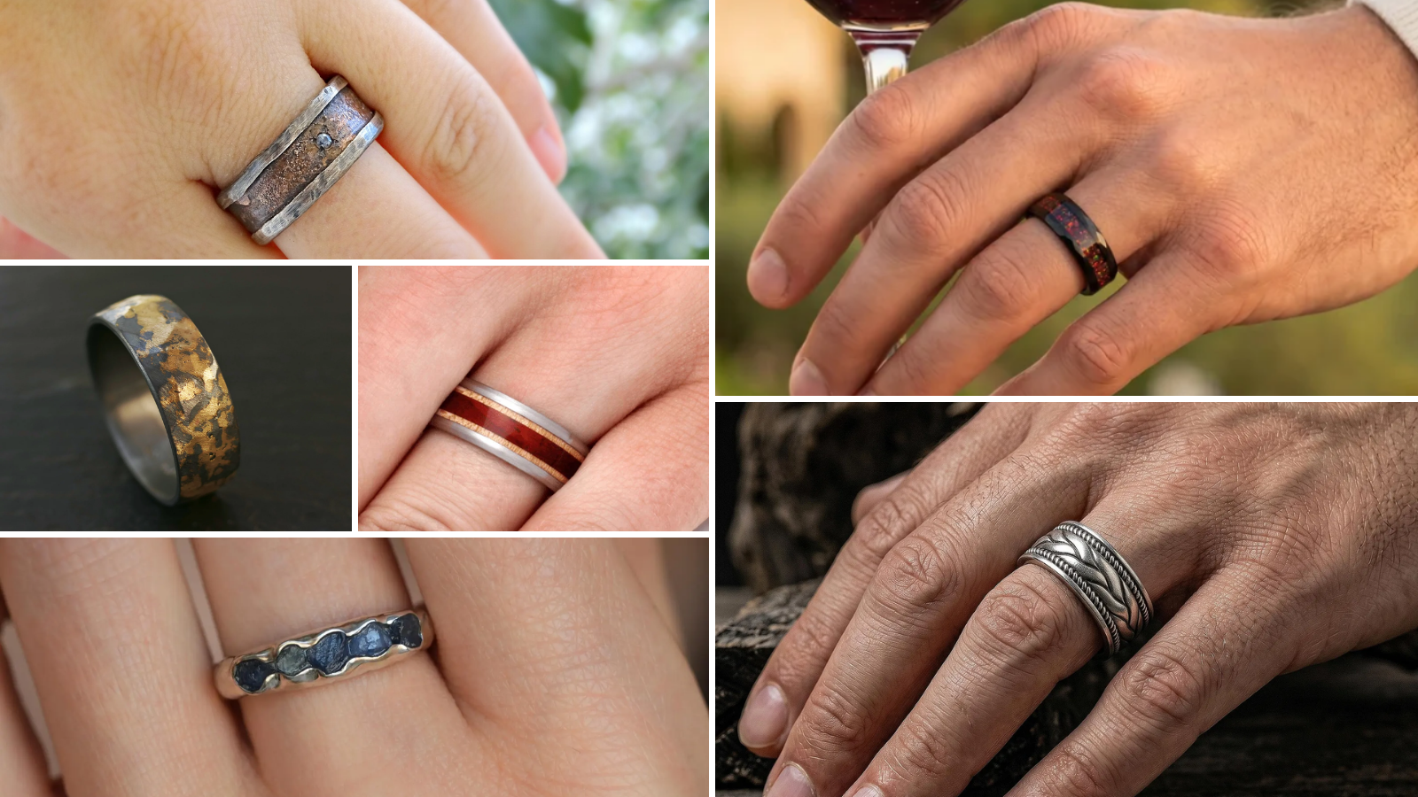 Rustic Wedding Ring Ideas