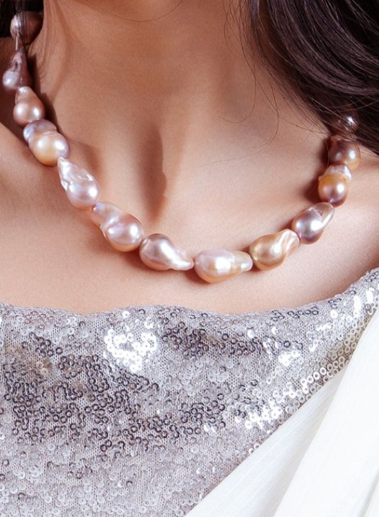 Baroque Pearl Bridal Necklace