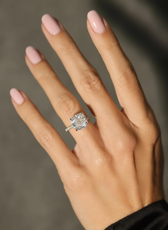 Cushion Cut Wedding Ring
