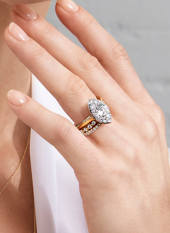Mixed Metal Wedding Ring