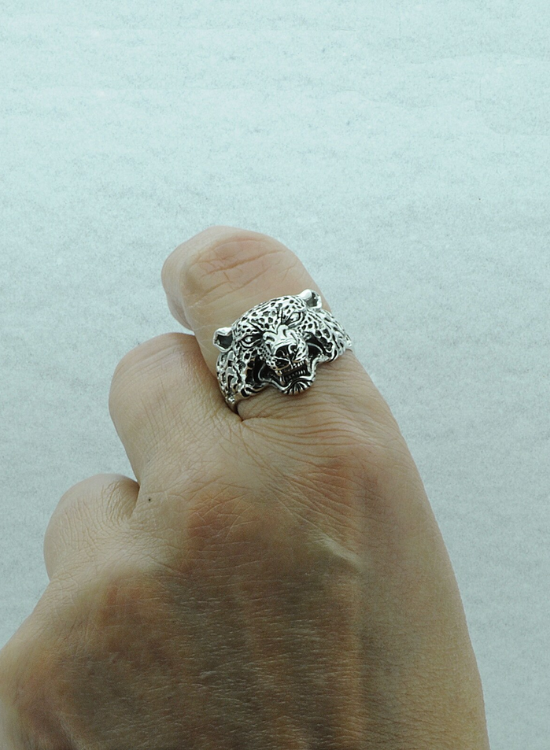 Norse Wolf Head Wedding Band