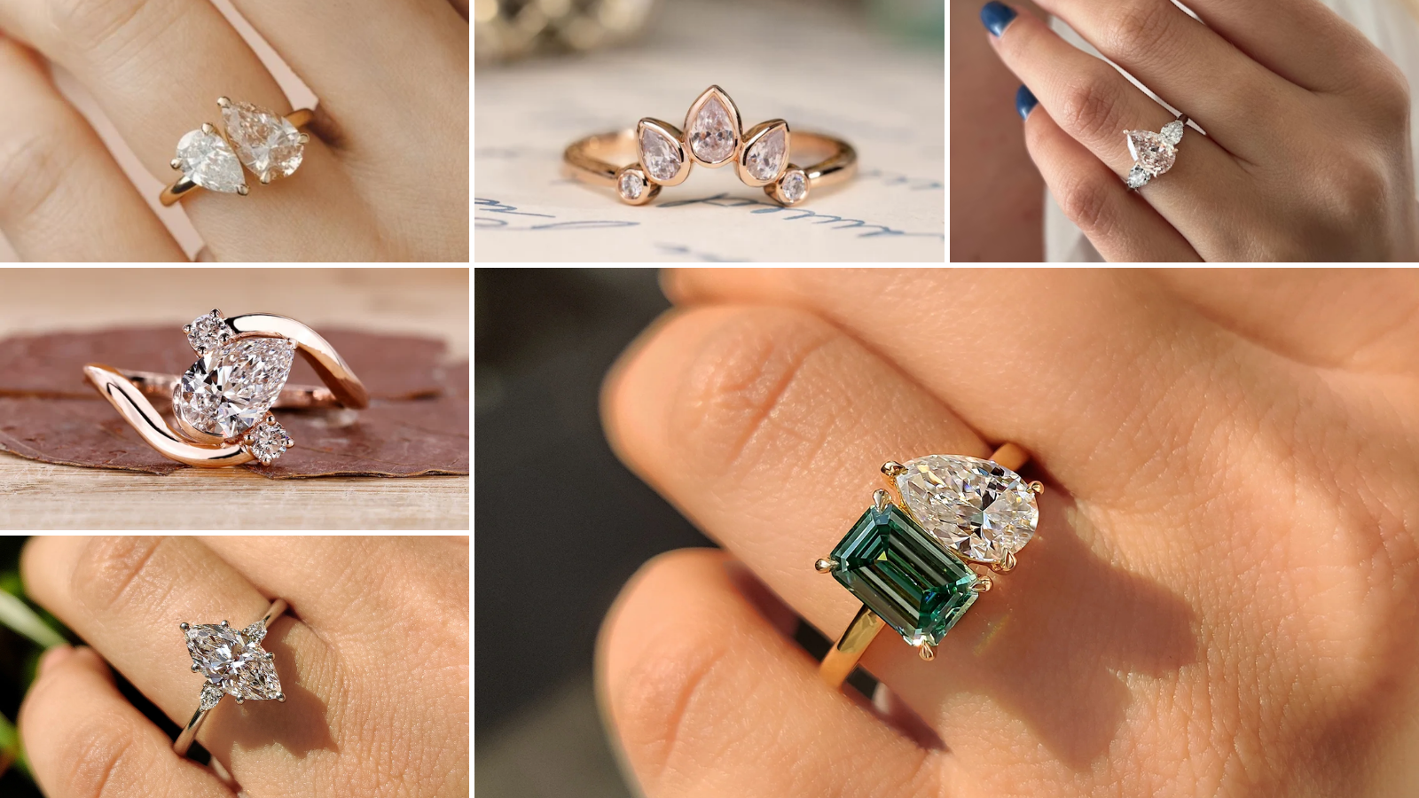 17 Pear Diamond Engagement Ring Ideas for Your Big Day