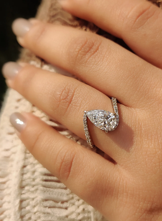 Pear Solitaire Engagement Ring
