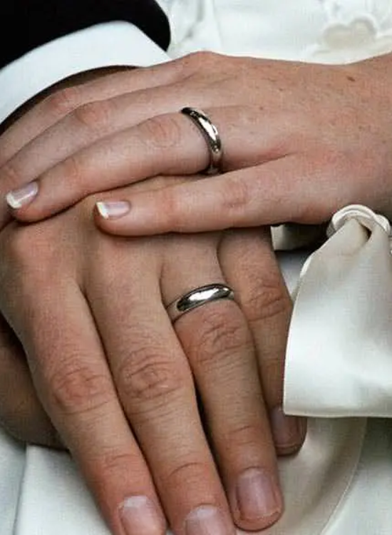 Platinum Couple Wedding Band