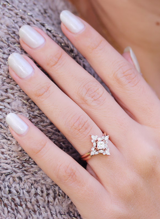 Princess Cut Diamond Wedding Ring