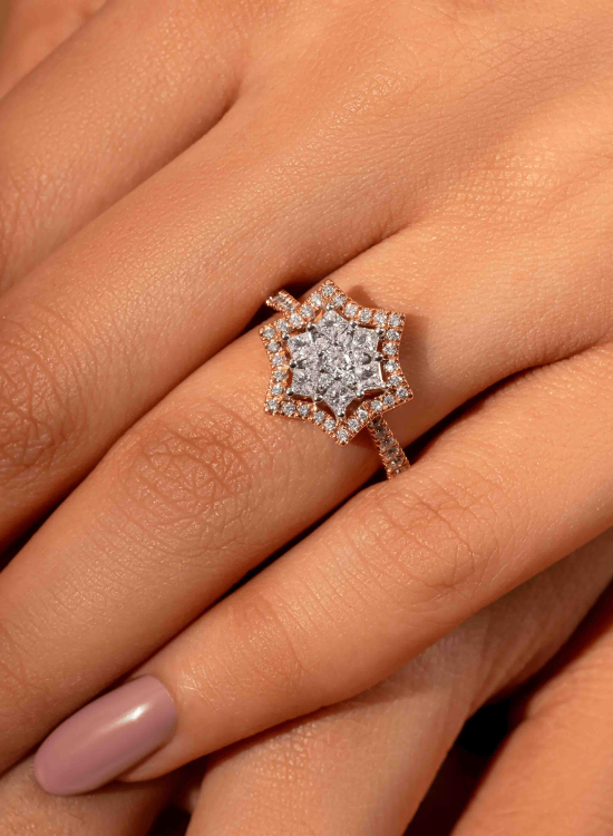 Snowflake Wedding Ring