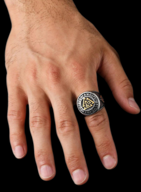 Valknut Viking Wedding Ring