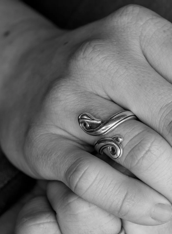 Viking Serpent Wedding Ring