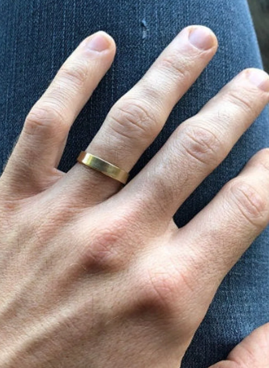 Yellow Gold Ring Mens