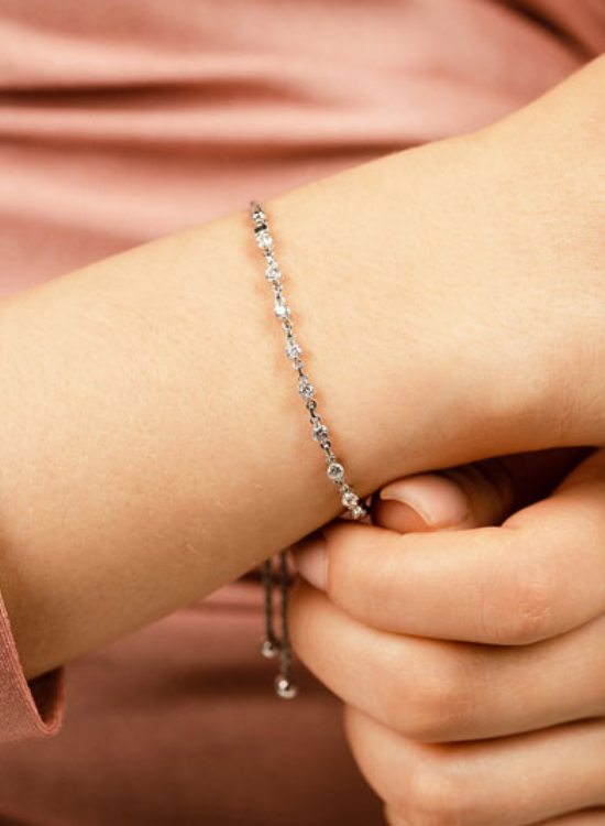 adjustable diamond bracelet