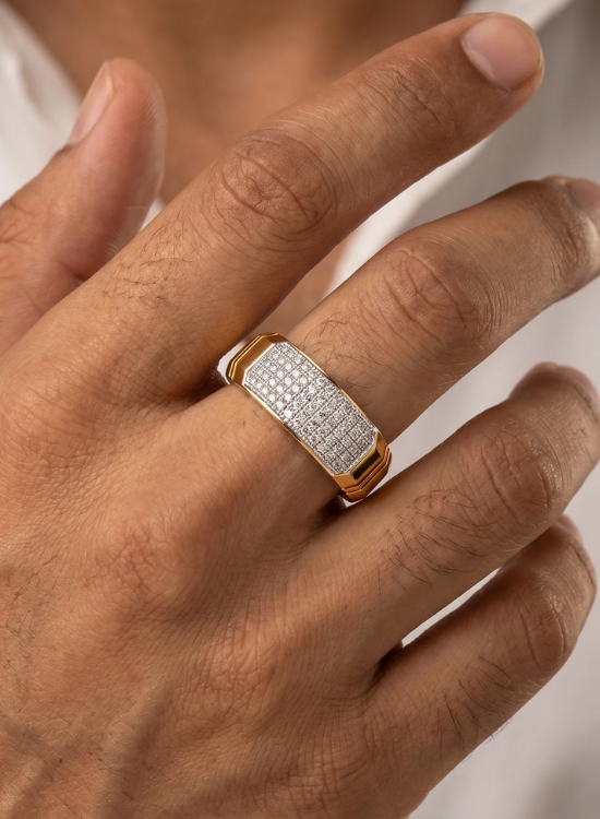 beaded wedding ring
