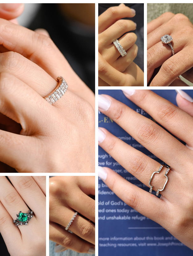 19 Classic and Modern Moissanite Wedding Ring Ideas