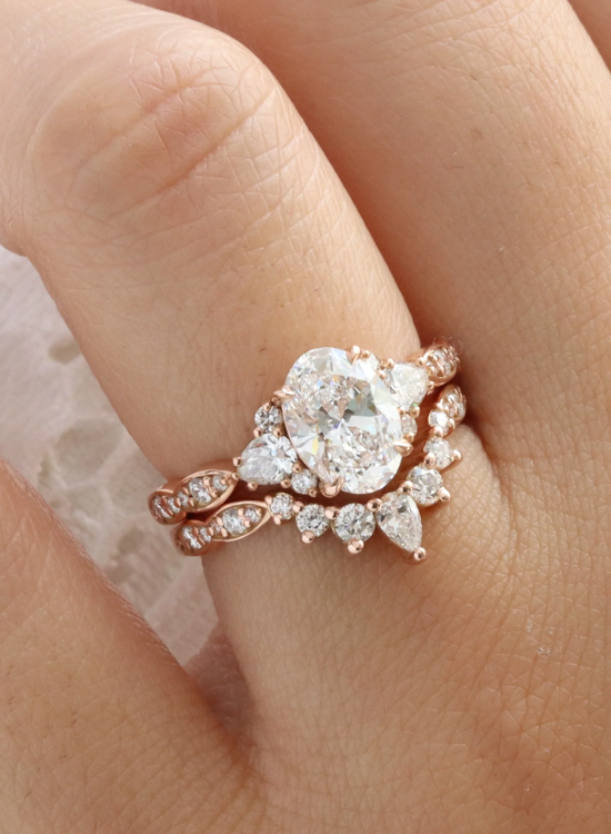 lab grown bridal set