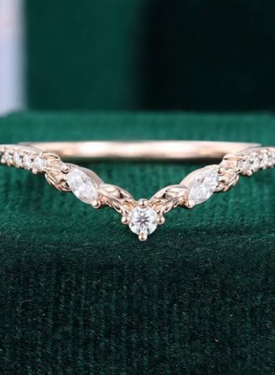 curved vintage ring