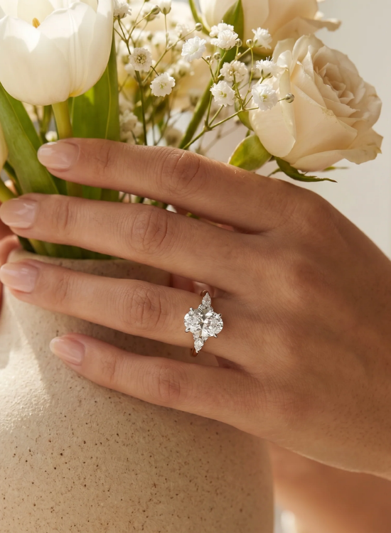 diamond cluster ring