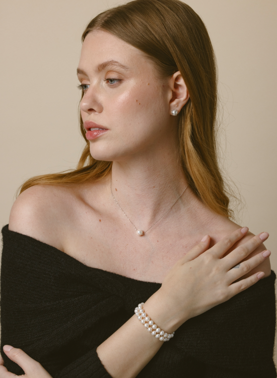 double pearl bracelet