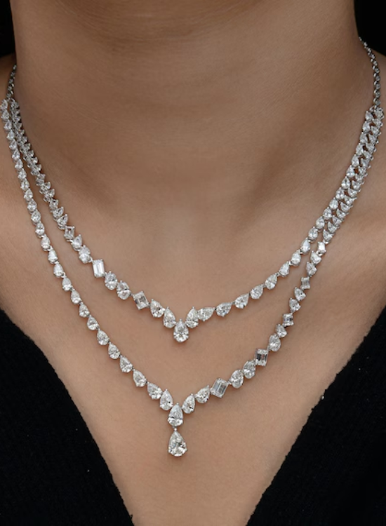 drop wedding necklace