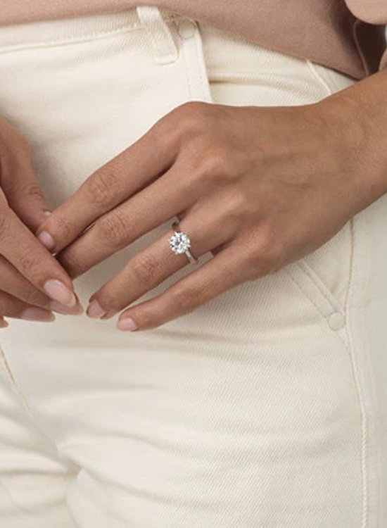 four prong diamond ring