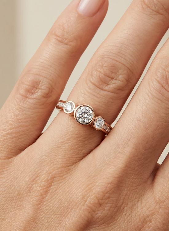 french pave wedding ring