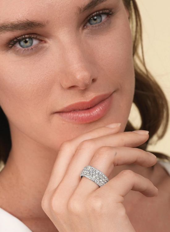 full pave wedding ring