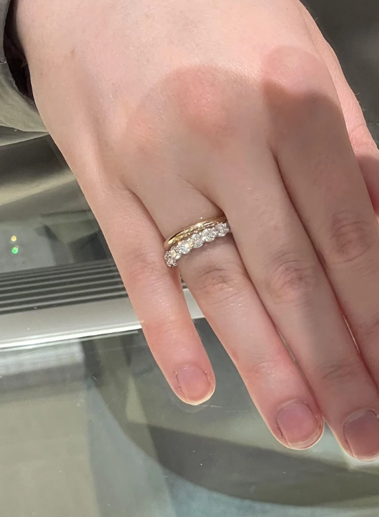 half eternity matching band