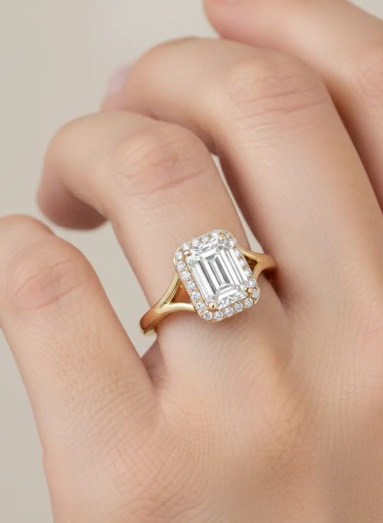 halo engagement ring