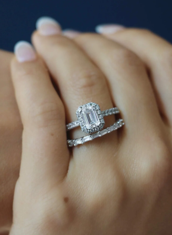 halo pave wedding ring