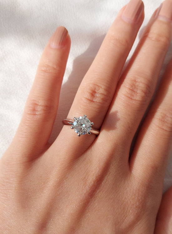 knife edge wedding ring