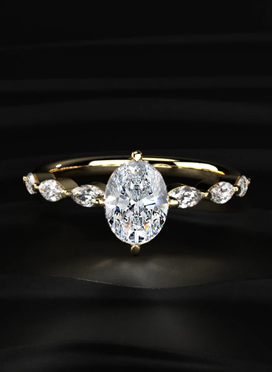 lab grown diaamond ring