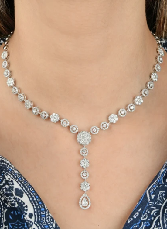 lariat wedding necklace