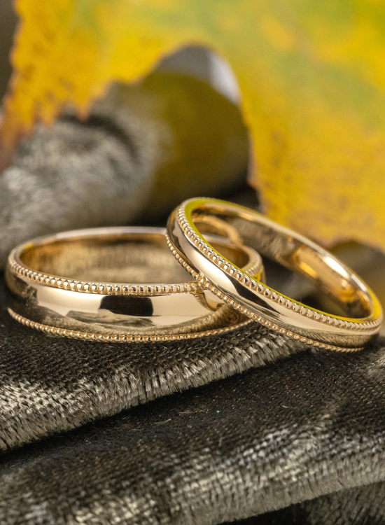 milgrain matching bands