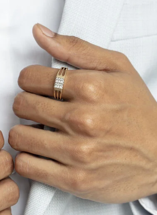 minimalist men wedding ring