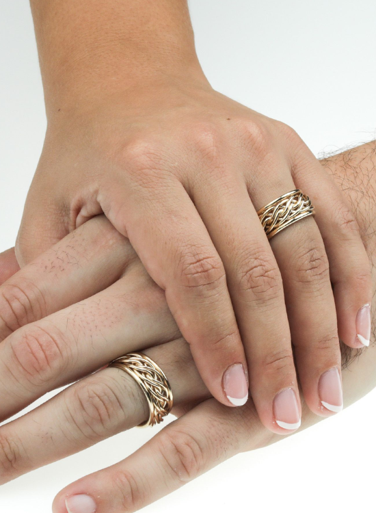 open tri treave ring