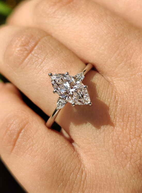 pear and marquise ring