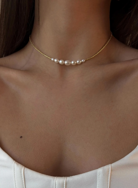 pearl chokker necklace