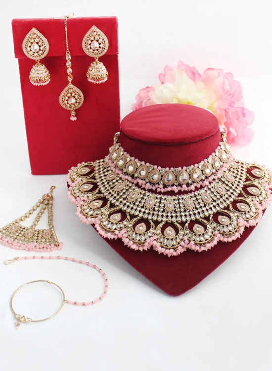 pink bridal set