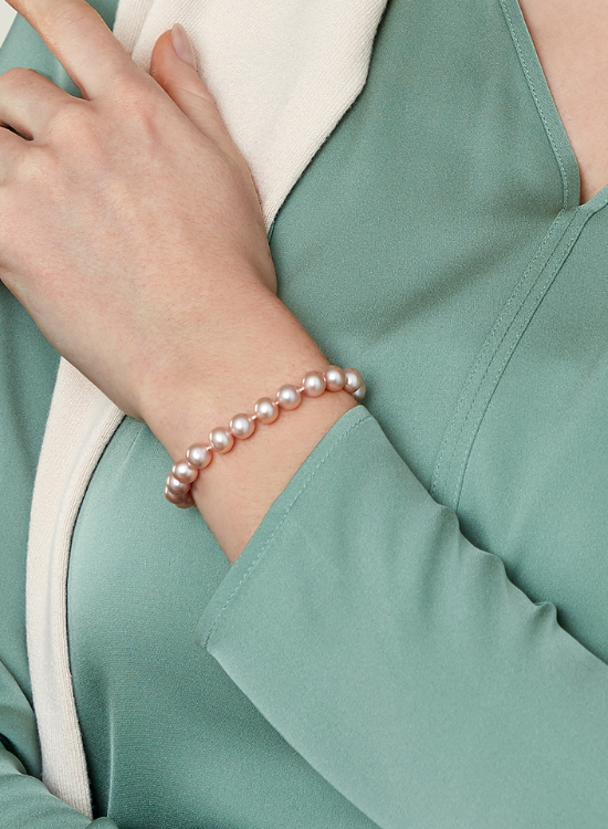 pink pearl bracelet