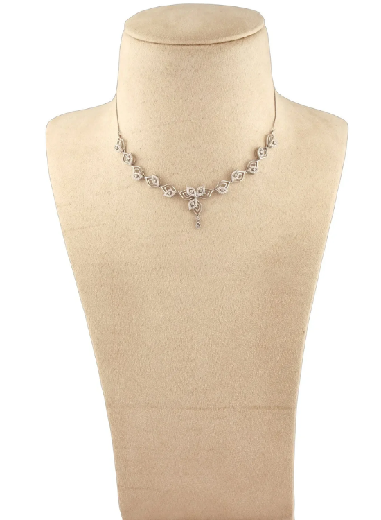 platinum bridal necklace