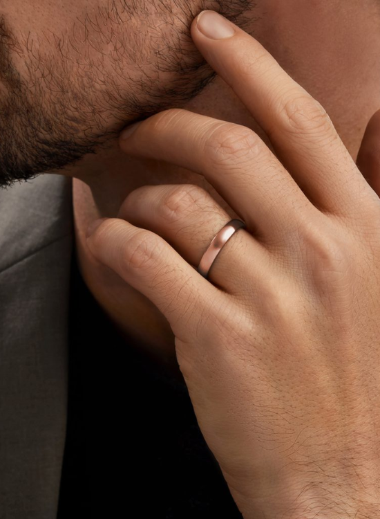 rose gold wedding ring