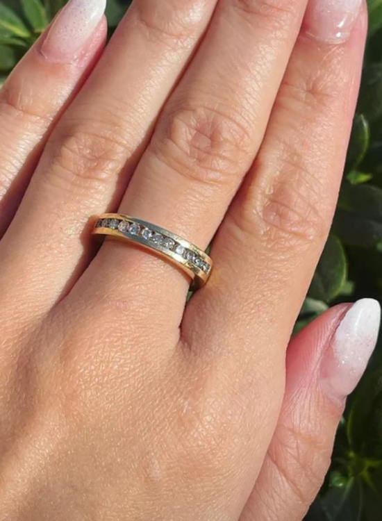 round eternity wedding band
