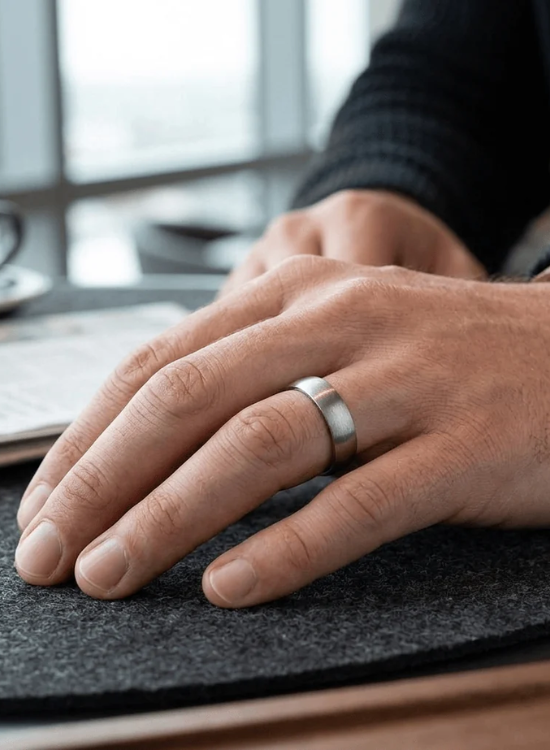 silver platinum wedding ring
