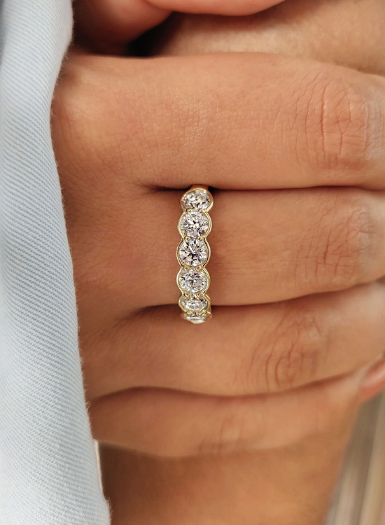 six stone wedding ring