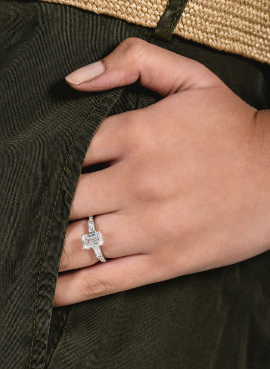 tapered three stone