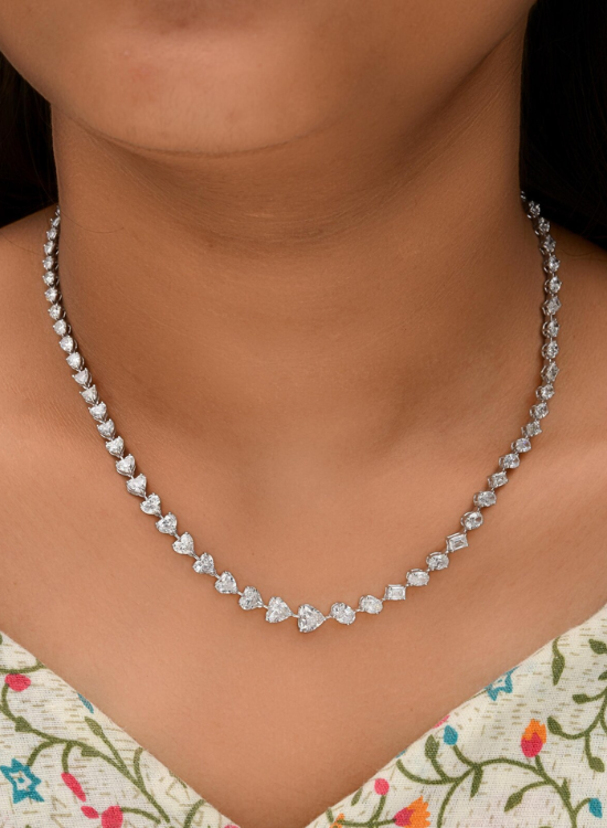 tennis wedding necklace