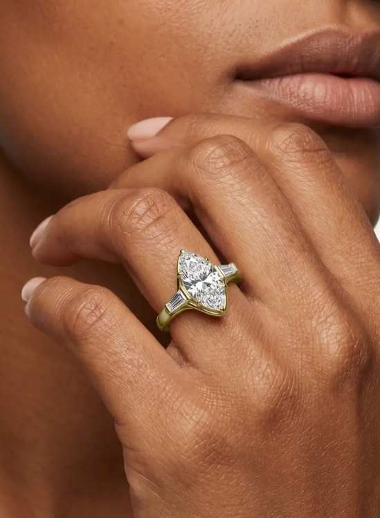 three stone ring
