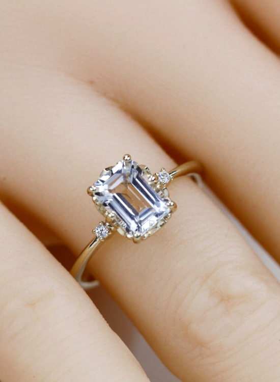 topaz engagement ring