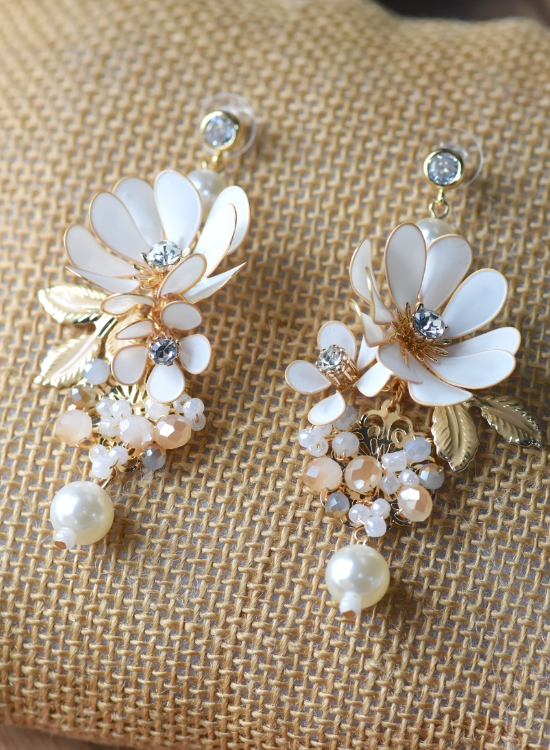 vintage floral earings