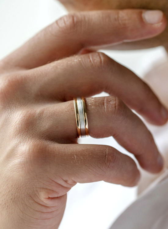 Two-Tone Men's Wedding Ring